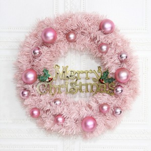 핑크 크리스마스 라이트 리스(1개) 할인상품